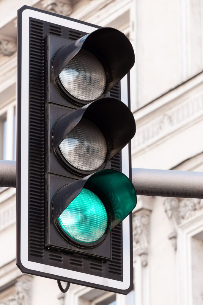 A stop light showing green; don't let your limitations stop you. Use your superpowers as best you can.